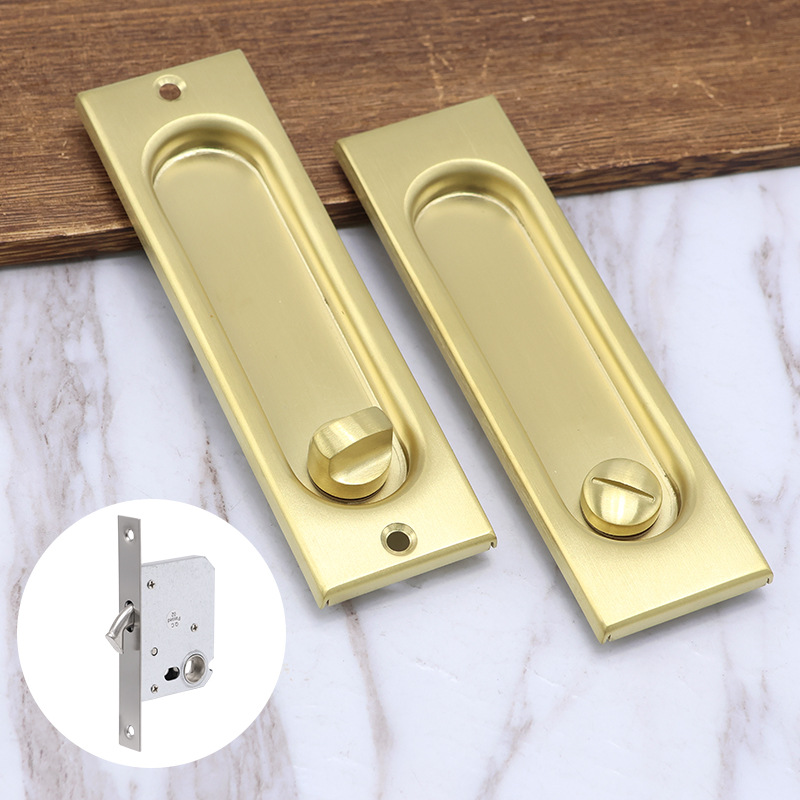 Mayorista de acero inoxidable 304 mano oscura puerta corredera cerradura de gancho cerradura de puerta corredera de cocina balcón cerradura de puerta corredera incrustada