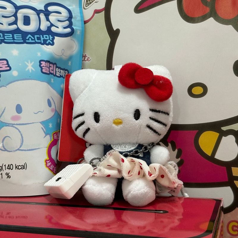 粉墨kitty小香风裙摆玩偶背包挂件ins风高级感精致挂饰爱心扣钥匙|undefined