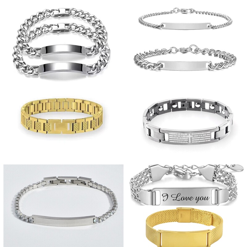 Cross-Border Hot-Selling Fashion Geometric Smooth Blank Curved Tube Bracelet, Customizable with Name Engraving, Adjustable Stainless Steel Bracelet Cross-Border Hot-Selling Fashion Geometric Smooth Blank Curved Tube Bracelet, Customizable with Name Engraving, Adjustable Stainless Steel Bracelet