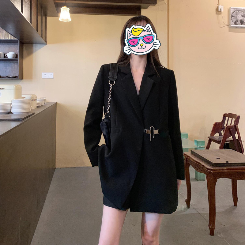 XZ158B-suit coat women's plus size women's fat MM200 kg long irregular lock loose suit XZ158B-suit coat women's plus size women's fat MM200 kg long irregular lock loose suit