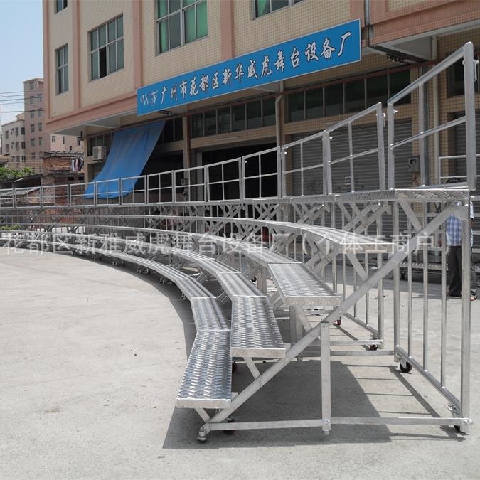五层多功能合唱台|合影站架学校台铝合金折叠户外升降升降折叠
