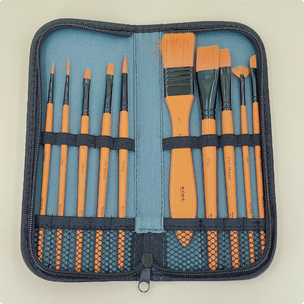 修表工具 十只装毛刷 套装毛刷 修表清理手表用毛刷 拆表洗油