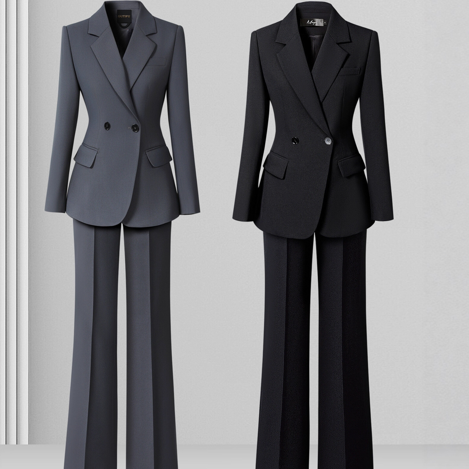 Professional Suit Suit for Women in Autumn and Winter, Waist-Cinching Formal Suit, Commuting to Work, Hotel Manager Work Clothes, Classy