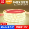 Self-adhesive 2835-240 bead straight double row 10 cm shears [neutral light]