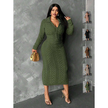 U 74068 Elegant midi dress ���ŷ������ȹ�羳����ͨ����
