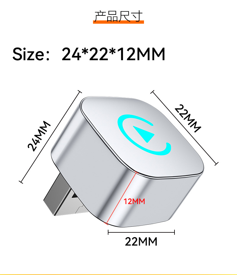 Cross-Border Wireless Carplay Converter 2-in-1 Apple Android Car Interconnection Box Smart Carplay Box