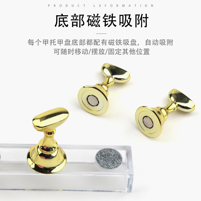 Estilo japonés de uñas tablero de uñas almohadilla de uñas asiento pantalla base de acrílico práctica Rack en caja en stock