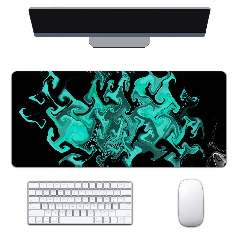 Mapa de calor transfronterizo extra-grande juego engrosado Oficina abstracto viento fluido colorido expansión corrugado mouse pad patrón personalizable