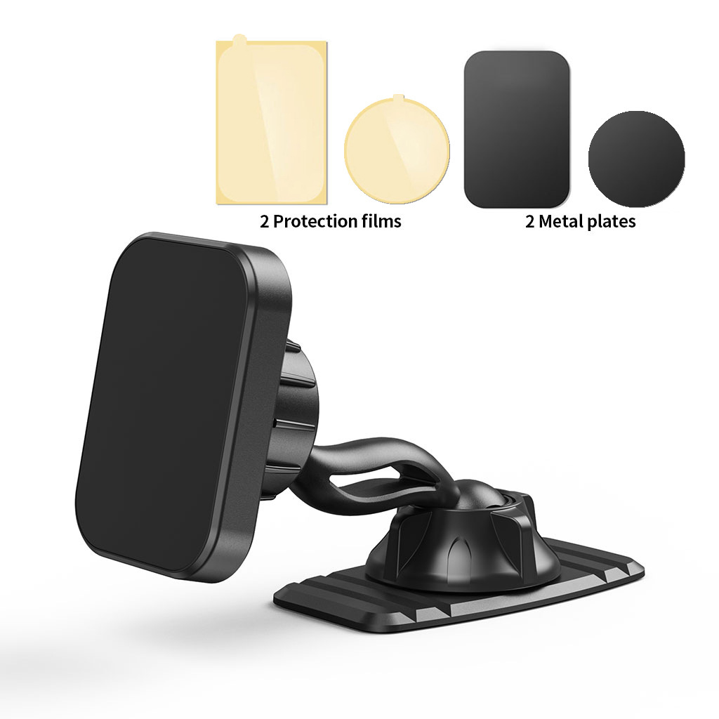 Soporte magnético de doble cabeza de 360 grados para automóvil 6 imán adhesivo magnético soporte de navegación para teléfono móvil transfronterizo nuevo