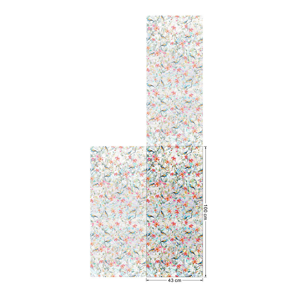 140g Weight Glass paster Home Textiles & Decor Type PVC Material Leaf Pattern Casual, Pastoral Style Casual Pastoral Leaf PVC Glass Paster Wall Art 73