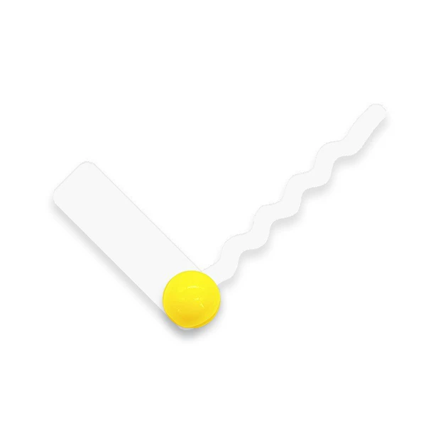 White -time needle+white points+yellow second hats