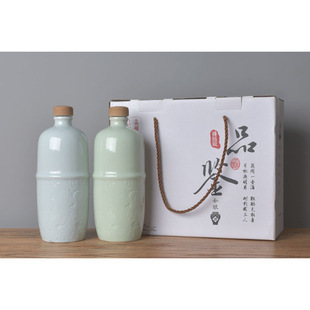 Wholesale Ceramic Wine Bottles, Set of 0.5kg Liquor Bottles, Empty Bottles, Antique-Style Terracotta Wine Jars, Household Small Wine Jugs for Cellar Storage