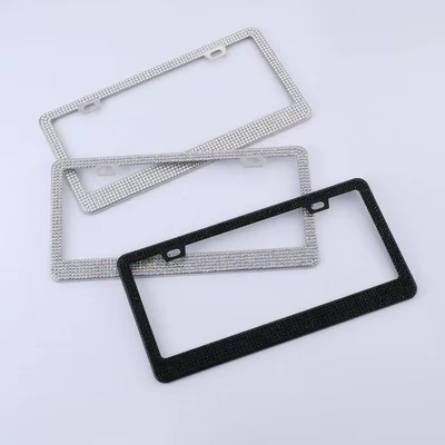 Plate Frame US Gauge Rhinestone License, License plate holder/license plate holder