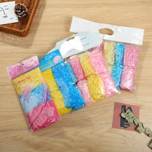 浴帽圆点浴帽一次性浴帽3个装订卡浴帽塑料浴帽手工印花浴帽