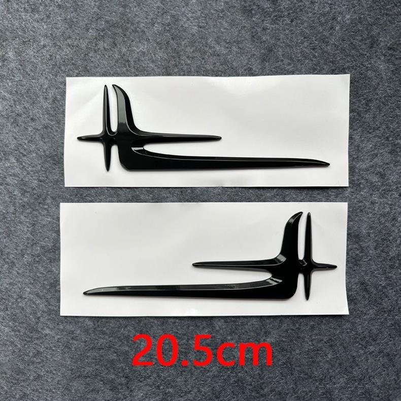 Suitable for Mercedes-Benz new C-Class, rear side emblem, E-Class, A-Class, E300L, C260L, extended version, car emblem, angel wing body sticker