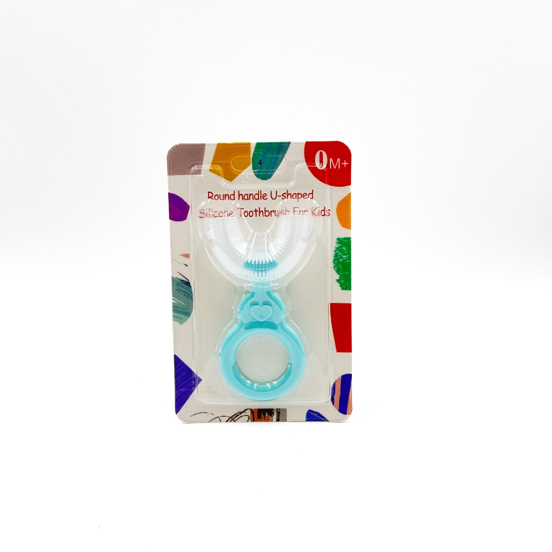 Inglés tarjeta de niños tipo u silicona líquida cepillo de dientes manual para bebés perezoso cepillo de dientes de boca cubierta limpieza oral