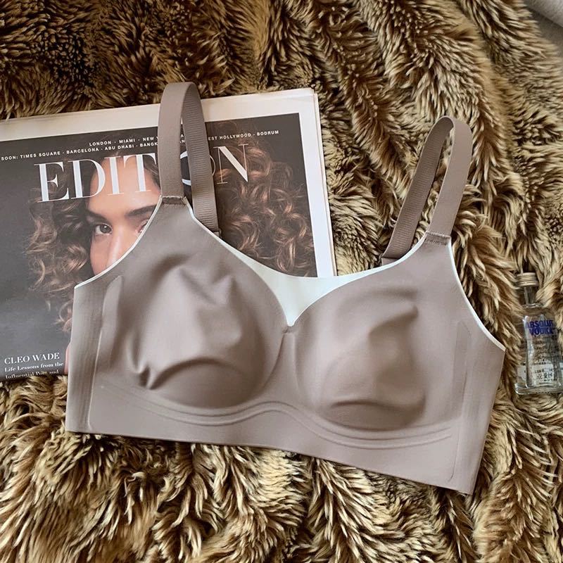 Ventas directas de fábrica comercio electrónico transfronterizo Sudeste de Asia Vietnam Tailandia damas burbujas encaje pecho pequeño recogido sujetador Tovin