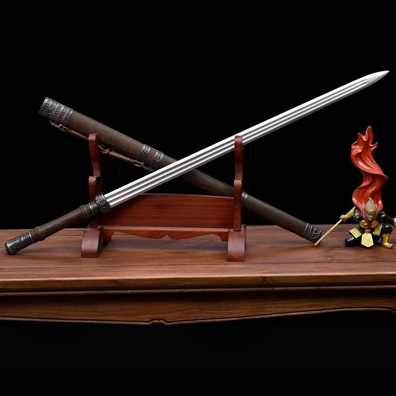 卧龙剑龙泉镇宅宝剑一体秦剑硬剑摆件汉剑收藏长款唐剑兵器未开刃