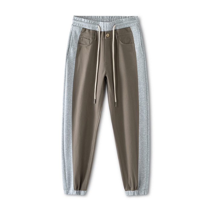 Mick Jones otoño 2025 nuevo pantalones de caza para hombres sueltos pantalones casuales rectos para hombres cigarrillos gris
