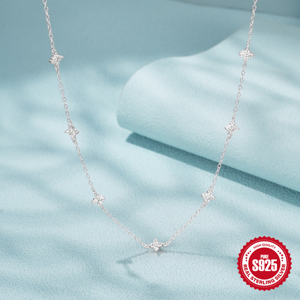 12g Weight Zircon Inlay Material Pendant Necklace Classification 1 Piece Quantity Casual, Daily Occasion 925 Sterling Silver Material Butterfly Pattern Women's Gender Plating, Inlay Design Elegant Style 925 Sterling Silver Zircon Plating Inlay Butterfly Pendant Necklace 7