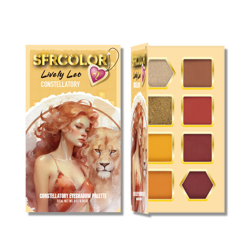 s.f.r color transfronterizo exclusivo para nuevos productos mate perla doce constelación de sombra de ojos set maquillaje al por mayor