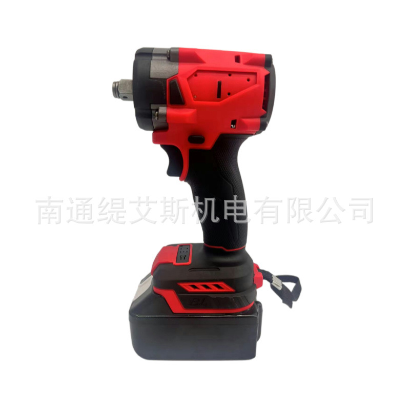 Llave eléctrica sin escobillas transfronteriza tipo recargable de gran torsión de reparación de automóviles de marcos de choque de cañón de viento Llave eléctrica de litio de grado industrial