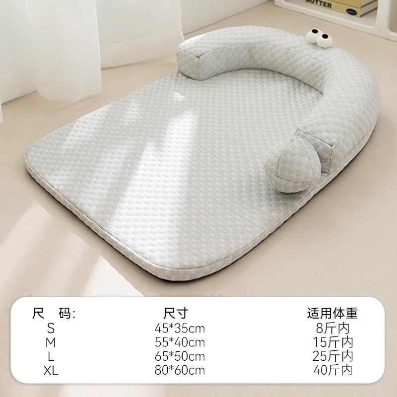 Primavera y verano Gato Ojos grandes Monstruo Cojín Almohada Nido para gatos Sofá fresco Nido para perros Refrescante Nido para mascotas Almohadilla para perros