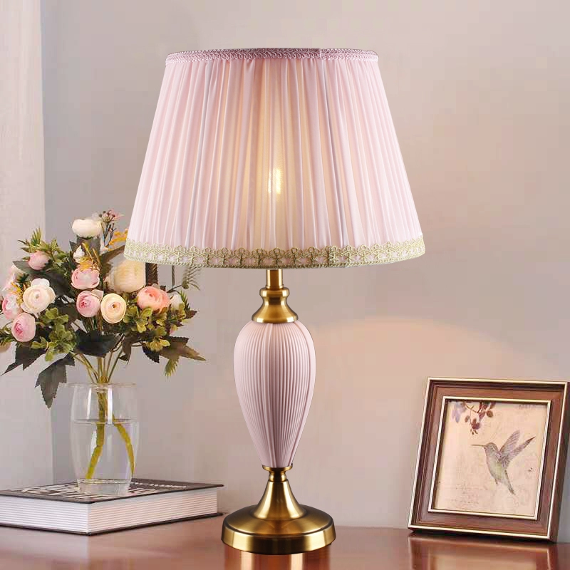 Table lamp for bed, touch lantern for living room, light luxury style