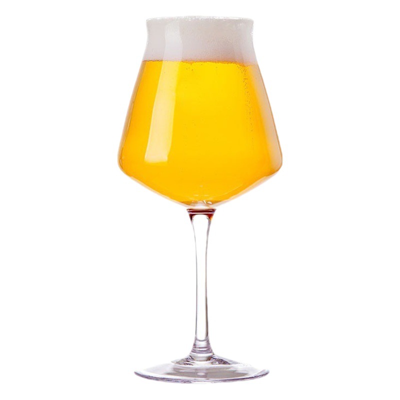 Jinbaijia Teku Copa de cerveza TEKU Copa de vino tinto Copa de vidrio de cristal Vino de tulipán artesanal