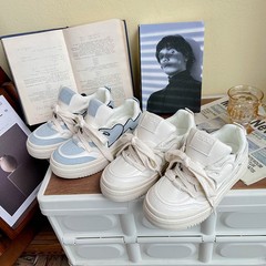 百匡2023新款春秋軟妹學生泫雅風板鞋子女ins潮小眾百搭chic潮鞋