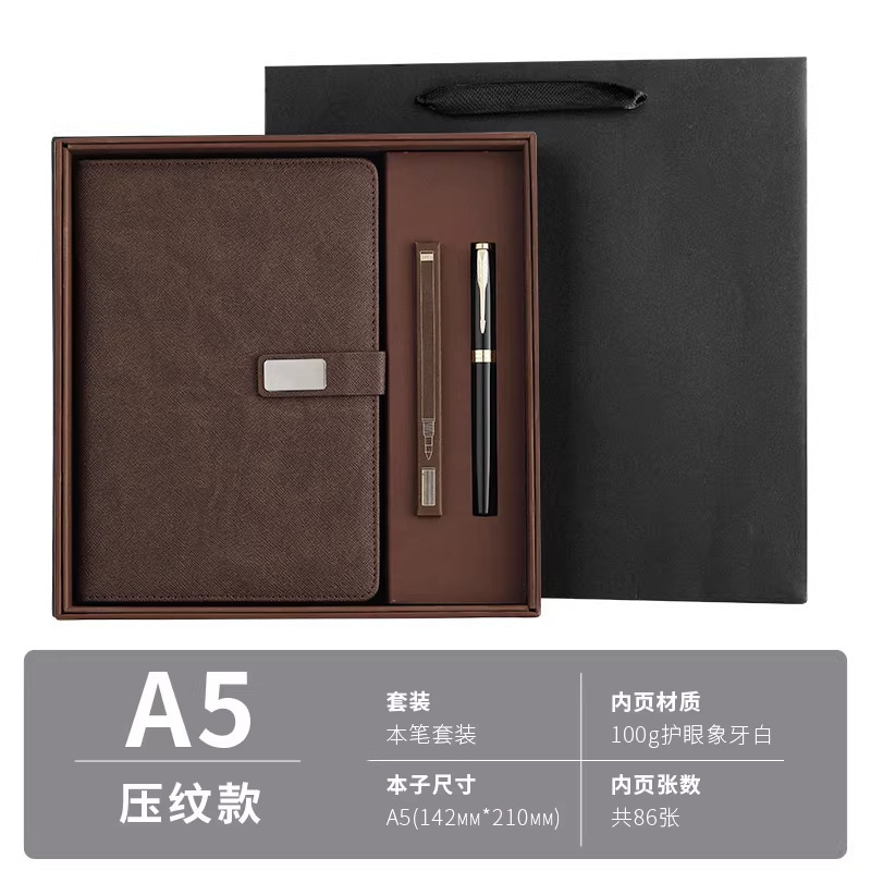 Cuaderno de negocios A5 reuniones de trabajo de escritorio creativo de estudiantes de escritura