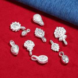 925传统计子数数器卡子 藏式手拨手串夹子手链配饰