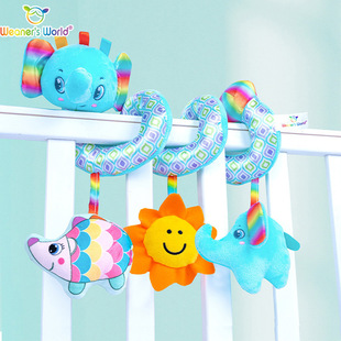 New Color Animal Bed Winding 0-3 Years Old Newborn Baby Toy Baby Bed Bell Bed Hanging Fabric Plush Rattle