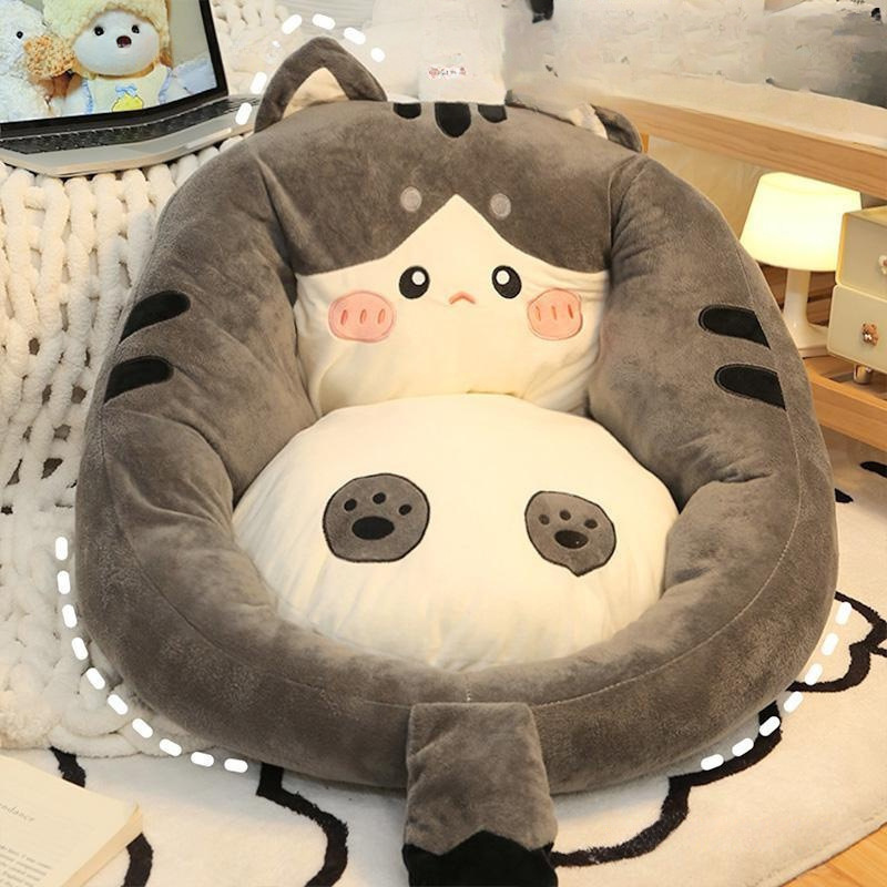 Floor Cat-Shaped Lazy Sofa Leisure Chair Single-Person Home Furniture Cartoon Bedroom Girls' Room Corner Cushion