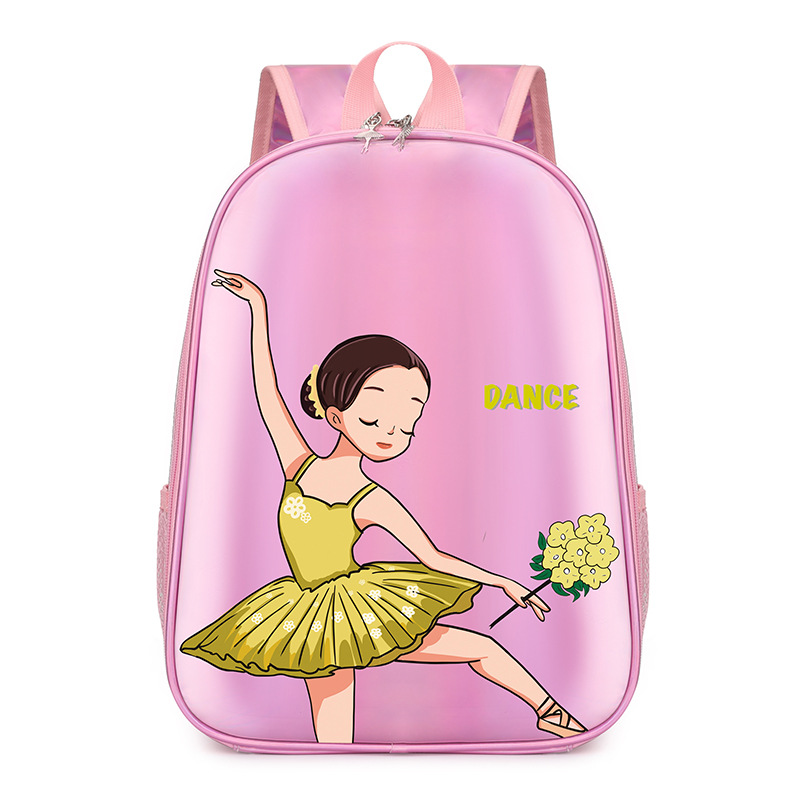 Bolso de baile para niñas de moda coreana Bolso de práctica para niños y niñas de gran capacidad con láser de aire occidental 2025 nueva mochila para niños