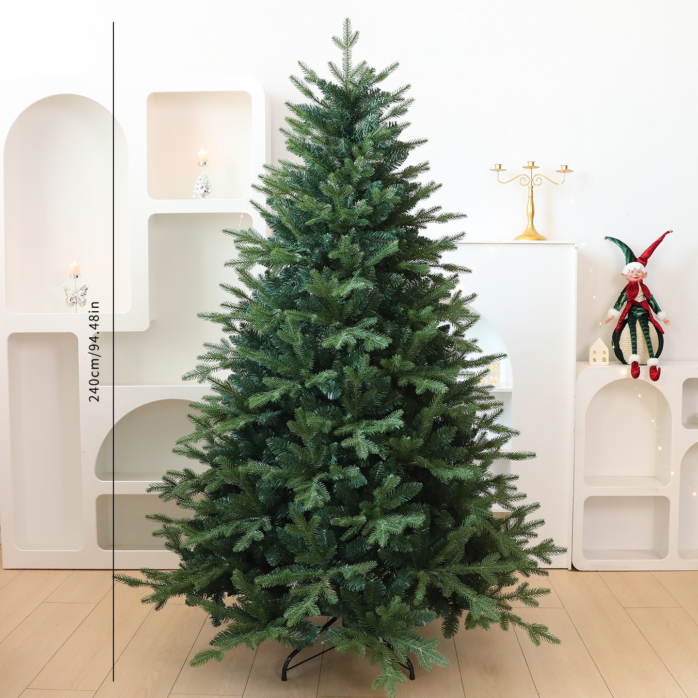 PE mezcla árbol de Navidad 240cm
