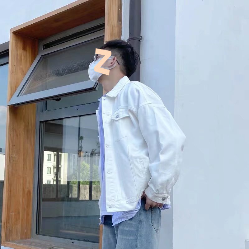 Herr retro cowboy jacka loose denim workwear jacka_voghion.com