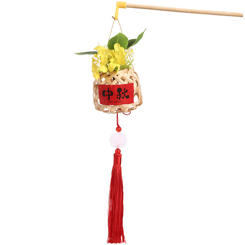 竹编兔子灯笼手工diy2025新款材料包儿童手提中秋节花灯挂饰通用|undefined