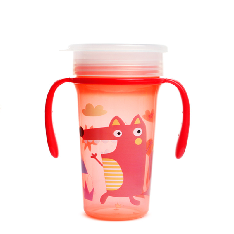 Fabricante de origen Taza de agua para niños Taza de pico de pato Taza de paja Taza de plástico Taza de agua 360 Serie completa de tazas para bebés