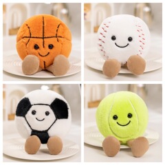 楽しいボールスポーツ人形 サッカー テニス フィギュア ぬいぐるみ 人気ボール類ギフト 爆売れ商品 卸売 跨境