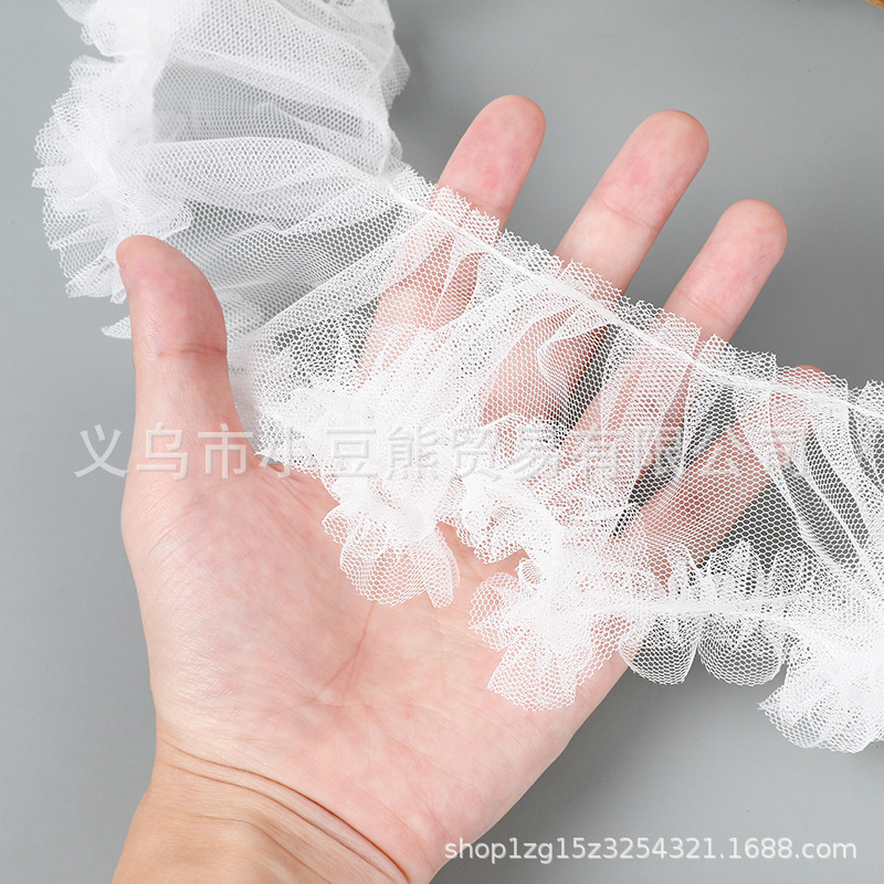 娃娃裙摆装饰花边蕾丝花边辅料百褶服装辅料配件材料网纱蕾丝边