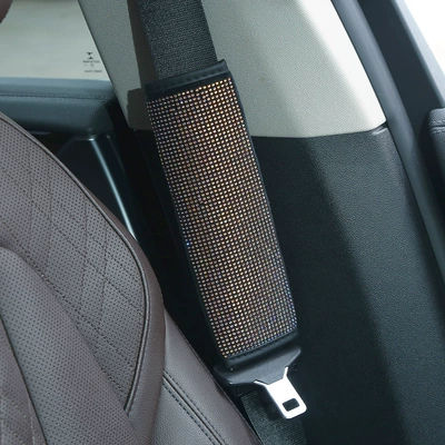 pad, universal for all seasons, Steering wheel cover - yellow-safety-belt-shoulder-pad-38cm