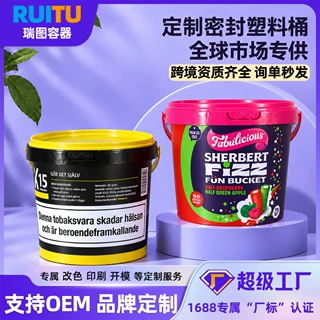 工厂外贸包装桶定制 跨境OEM ODM代工食品级塑料桶印logo来图来样