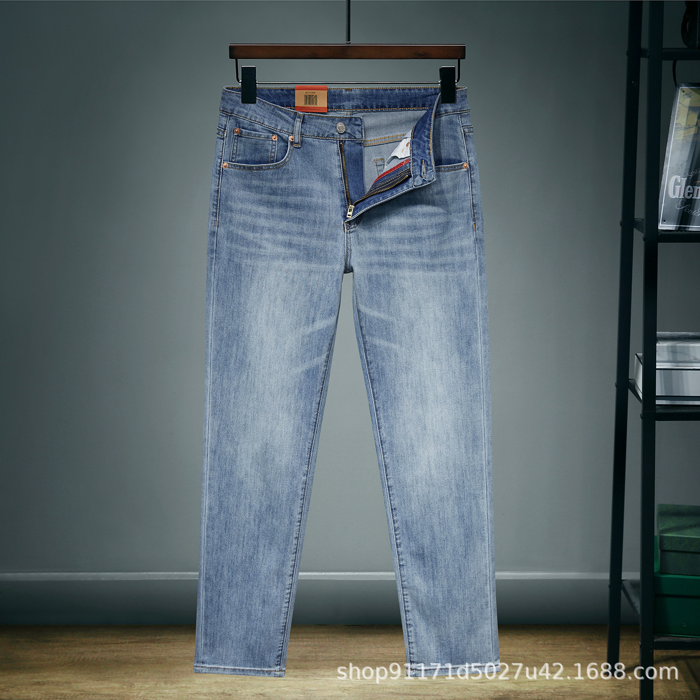 511 light blue zipper