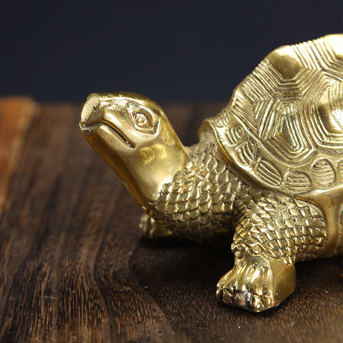 Manufacturer wholesale copper turtle ornaments longevity turtle Brazilian tortoise crafts gifts manufacturer wholesale