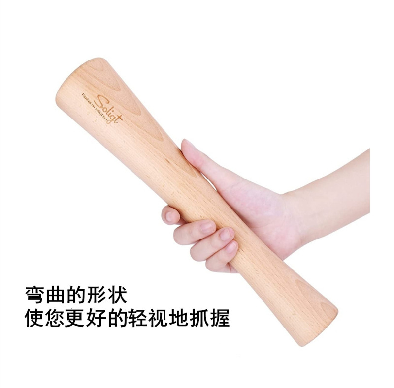 食品研磨棒日本式木質研磨器撹拌棒にんにく棒すり棒漢方薬つぶし棒実木無漆棒|undefined