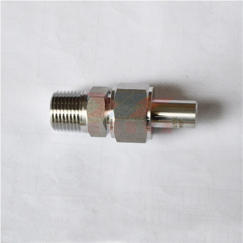 1/2NPT转14*2螺纹活接头连接压力变送器及一次门可调整表头朝向