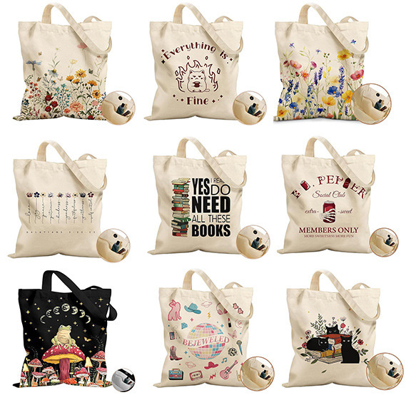 Cross-Border New Product Women's Aesthetic Utility Bag Canvas Bag Foldable Bag with Inner Pocket Tote Bag Travel Bag Cross-Border New Product Women's Aesthetic Utility Bag Canvas Bag Foldable Bag with Inner Pocket Tote Bag Travel Bag