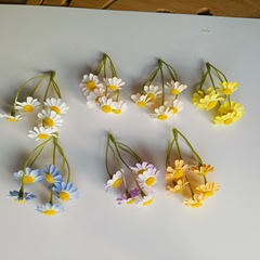 模造花洋甘菊造花頭かんざし花小菊麦わら帽子絹花小花頭小野菊漢服配花