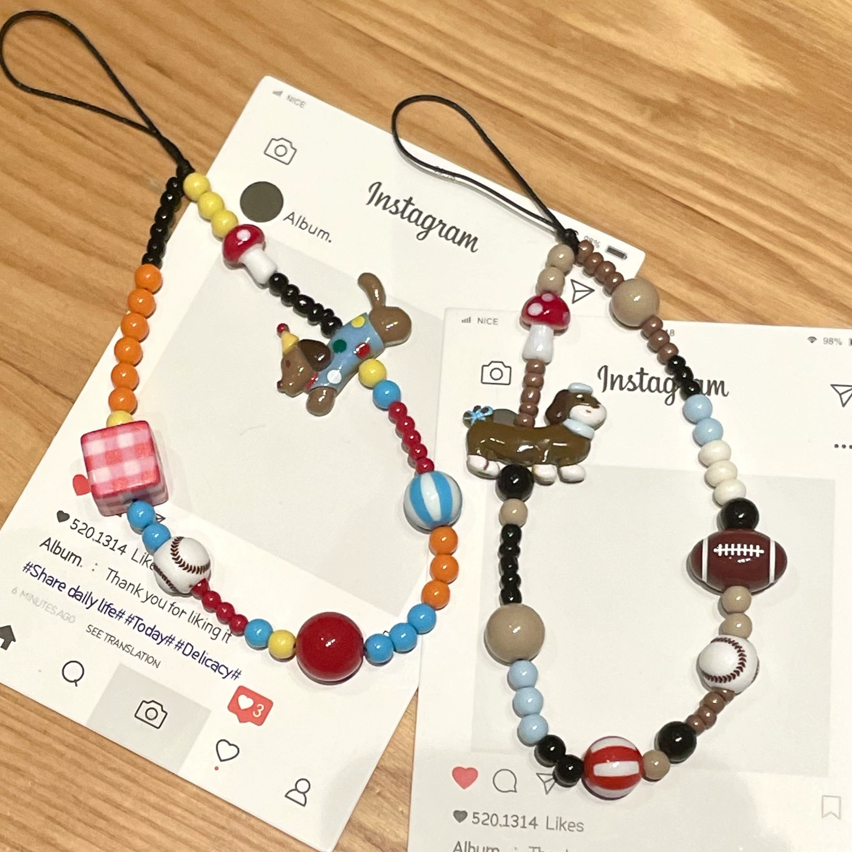 Ins Мультфильм ручной работы из бисера для мобильного телефона подвесной цепочка для ключей DIY ручной цепи камера ccd рюкзак подвеска анти-потерянный